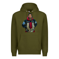 Army Green nimsdai purja Premium Hoodie - linhVisuals