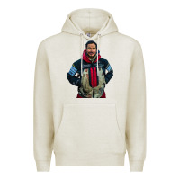 Oatmeal Heather nimsdai purja Premium Hoodie - linhVisuals