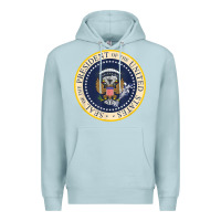Blue Mist fake presidential seal Premium Hoodie - linhVisuals