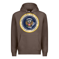 Coffee fake presidential seal Premium Hoodie - linhVisuals