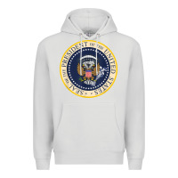 Dove Grey fake presidential seal Premium Hoodie - linhVisuals