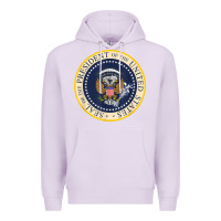 Lilac fake presidential seal Premium Hoodie - linhVisuals