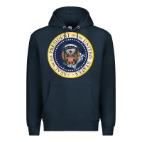 Navy fake presidential seal Premium Hoodie - linhVisuals