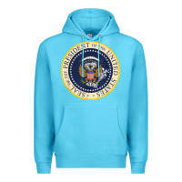 Ocean Blue fake presidential seal Premium Hoodie - linhVisuals