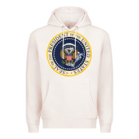 Pale Pink fake presidential seal Premium Hoodie - linhVisuals