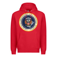 Red fake presidential seal Premium Hoodie - linhVisuals