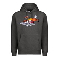 Charcoal Heather calvin Premium Hoodie - linhVisuals