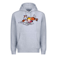 Heather Grey calvin Premium Hoodie - linhVisuals