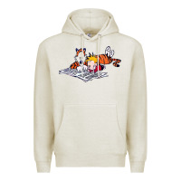 Oatmeal Heather calvin Premium Hoodie - linhVisuals