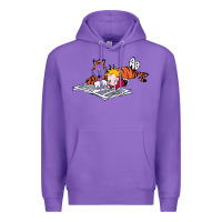 Purple calvin Premium Hoodie - linhVisuals