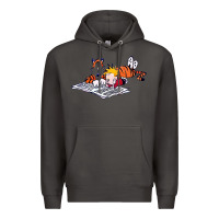 Smoke calvin Premium Hoodie - linhVisuals