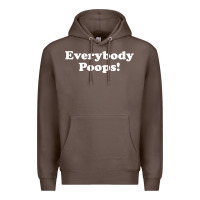Coffee everybody poops Premium Hoodie - linhVisuals