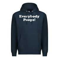 Navy everybody poops Premium Hoodie - linhVisuals