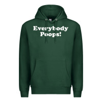 Sports Green everybody poops Premium Hoodie - linhVisuals