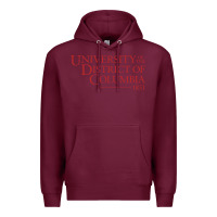 Burgundy University of the District of Columbia Premium Hoodie - linhVisuals