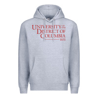 Heather Grey University of the District of Columbia Premium Hoodie - linhVisuals