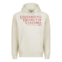 Oatmeal Heather University of the District of Columbia Premium Hoodie - linhVisuals