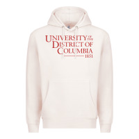 Pale Pink University of the District of Columbia Premium Hoodie - linhVisuals