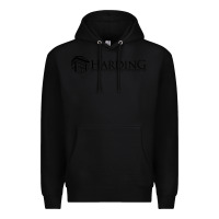 Black Harding University Premium Hoodie - linhVisuals