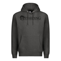 Charcoal Heather Harding University Premium Hoodie - linhVisuals