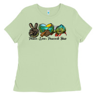 Matcha Peace Love Peacock Bass Ladies Tee - LillyAllenDesigns