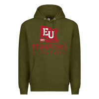 Army Green Edinboro University Premium Hoodie - linhVisuals