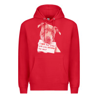 Red pitbull t  shirt i sit for you will you stand for me t  shirt Premium Hoodie - linhVisuals