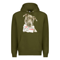 Army Green pitbull t  shirt i sit for you will you stand for me t  shirt Premium Hoodie - linhVisuals