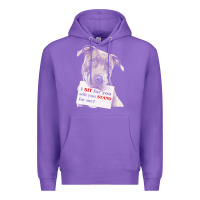 Purple pitbull t  shirt i sit for you will you stand for me t  shirt Premium Hoodie - linhVisuals