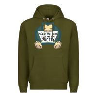 Army Green feed me snrlx Premium Hoodie - linhVisuals
