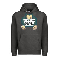 Charcoal Heather feed me snrlx Premium Hoodie - linhVisuals
