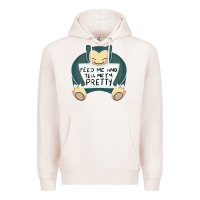 Pale Pink feed me snrlx Premium Hoodie - linhVisuals
