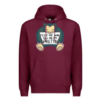 Burgundy feed me snrlx Premium Hoodie - linhVisuals