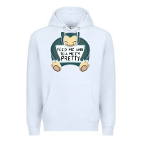 White feed me snrlx Premium Hoodie - linhVisuals
