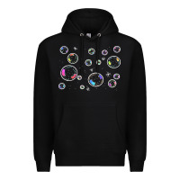 Black bubbles t  shirt bubbles t  shirt Premium Hoodie - linhVisuals