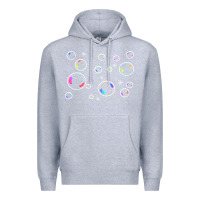 Heather Grey bubbles t  shirt bubbles t  shirt Premium Hoodie - linhVisuals