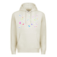 Oatmeal Heather bubbles t  shirt bubbles t  shirt Premium Hoodie - linhVisuals