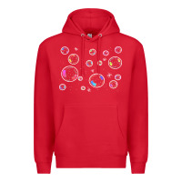 Red bubbles t  shirt bubbles t  shirt Premium Hoodie - linhVisuals