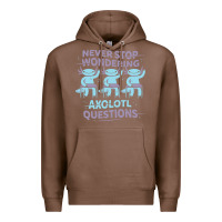 Chestnut axolotl questions Premium Hoodie - linhVisuals