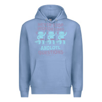 Colony Blue axolotl questions Premium Hoodie - linhVisuals