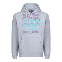 Heather Grey axolotl questions Premium Hoodie - linhVisuals