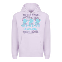 Lilac axolotl questions Premium Hoodie - linhVisuals