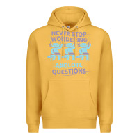 Mustard axolotl questions Premium Hoodie - linhVisuals
