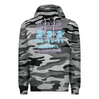 Slate Camo axolotl questions Premium Hoodie - linhVisuals