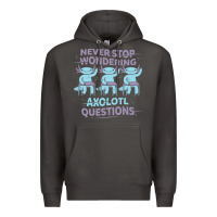 Smoke axolotl questions Premium Hoodie - linhVisuals