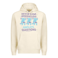 Tofu axolotl questions Premium Hoodie - linhVisuals
