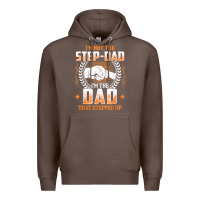 Coffee mens i'm not the step dad i'm the dad that stepped up father gift t sh Premium Hoodie - linhVisuals