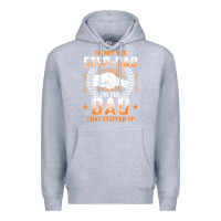 Heather Grey mens i'm not the step dad i'm the dad that stepped up father gift t sh Premium Hoodie - linhVisuals