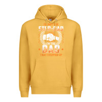Mustard mens i'm not the step dad i'm the dad that stepped up father gift t sh Premium Hoodie - linhVisuals