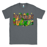 Charcoal Heather western lucky St. Patricks Day Classic Tee - FaDigitalArtStudio
